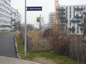 Baustelle Hyblerpark/Modecenterstraße